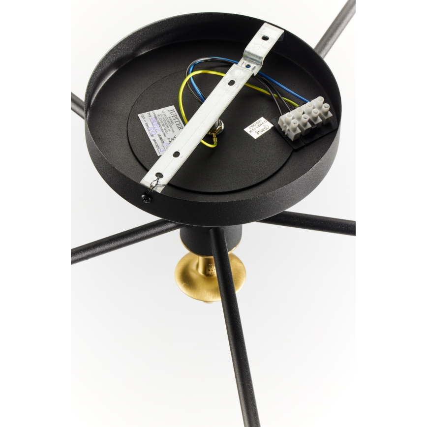Jupiter 2033 - Loftlampe FIGARO 6xG9/10W/230V sort/guldfarvet/beige