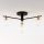Jupiter 2034 - Loftlampe FIGARO 4xG9/10W/230V sort/guldfarvet/beige/transparent