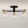 Jupiter 2035 - Loftlampe FIGARO 5xG9/10W/230V sort/guldfarvet/beige/transparent