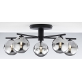 Jupiter 2048 - Overflademonteret loftlampe PRATO 5xG9/14W/230V sort/røggrå