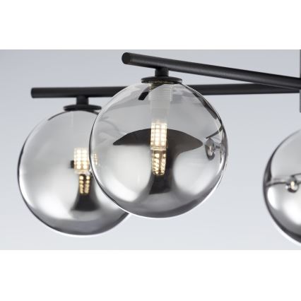 Jupiter 2048 - Overflademonteret loftlampe PRATO 5xG9/14W/230V sort/røggrå