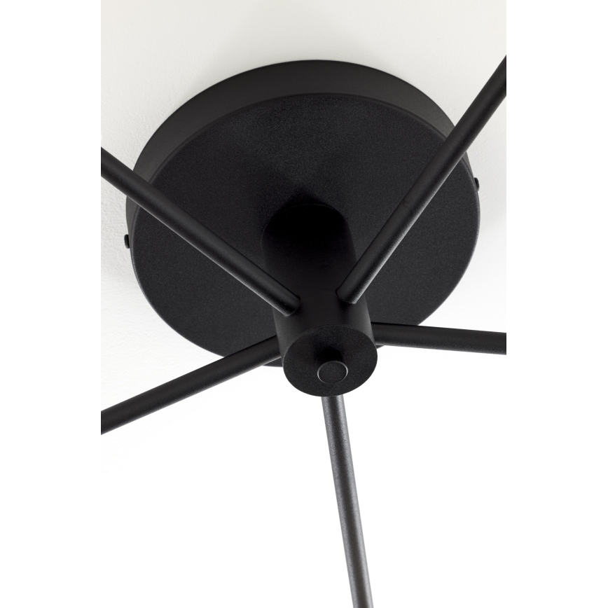 Jupiter 2048 - Overflademonteret loftlampe PRATO 5xG9/14W/230V sort/røggrå