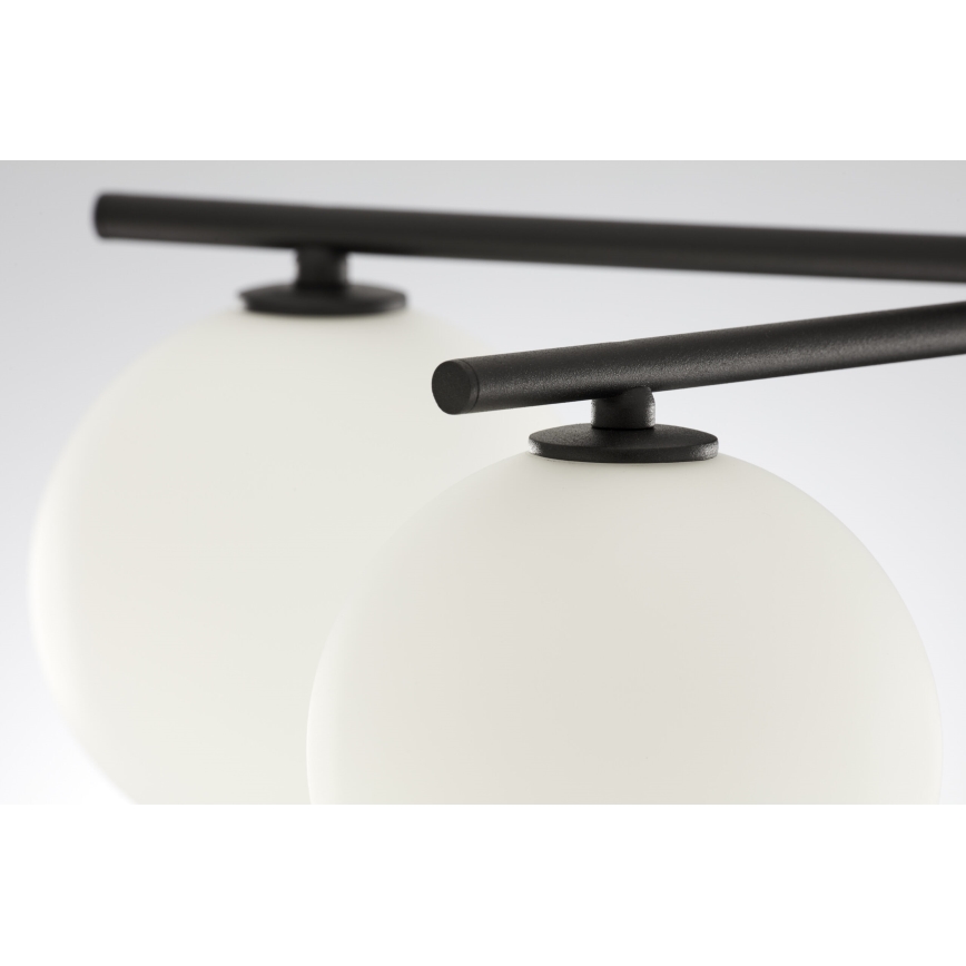 Jupiter 2049 - Overflademonteret lysekrone PRATO 5xG9/14W/230V sort/hvid