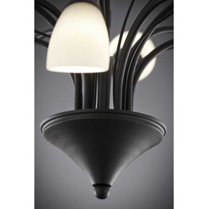 Jupiter 2056 - Loftlampe på stang GLORIOSA 10xG9/14W/230V sort