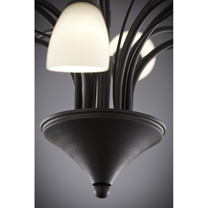 Jupiter 2056 - Loftlampe på stang GLORIOSA 10xG9/14W/230V sort