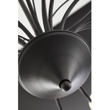 Jupiter 2057 - Lysekrone med kæde GLORIOSA 15xG9/14W/230V sort