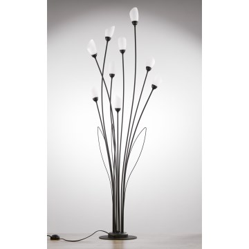 Jupiter 2058 - Gulvlampe GLORIOSA 9xG9/14W/230V sort