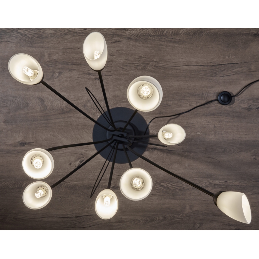 Jupiter 2058 - Gulvlampe GLORIOSA 9xG9/14W/230V sort