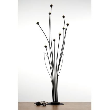 Jupiter 2058 - Gulvlampe GLORIOSA 9xG9/14W/230V sort