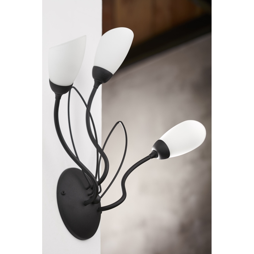 Jupiter 2059 - Væglampe GLORIOSA 3xG9/14W/230V sort