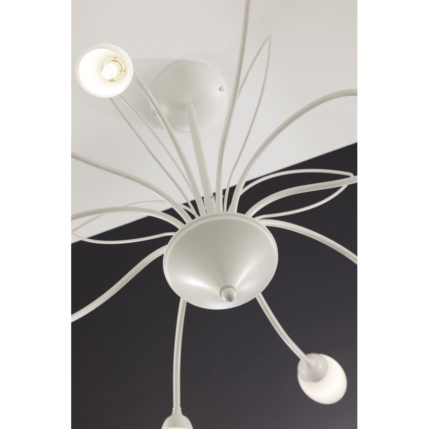 Jupiter 2061 - Lysekrone på stang GLORIOSA 10xG9/14W/230V cremefarvet