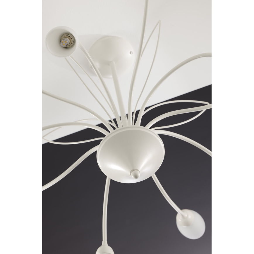 Jupiter 2061 - Lysekrone på stang GLORIOSA 10xG9/14W/230V cremefarvet