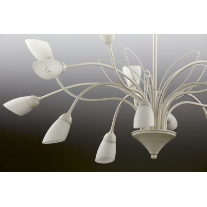 Jupiter 2062 - Kædeophængt lysekrone GLORIOSA 15xG9/14W/230V cremefarvet