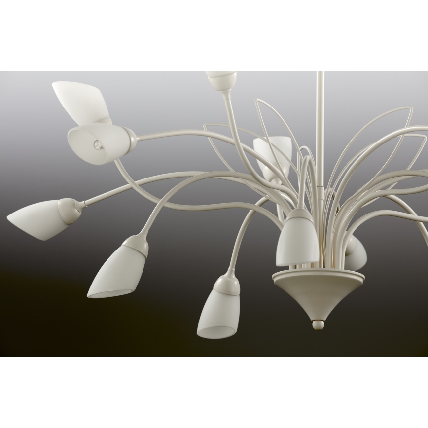 Jupiter 2062 - Kædeophængt lysekrone GLORIOSA 15xG9/14W/230V cremefarvet