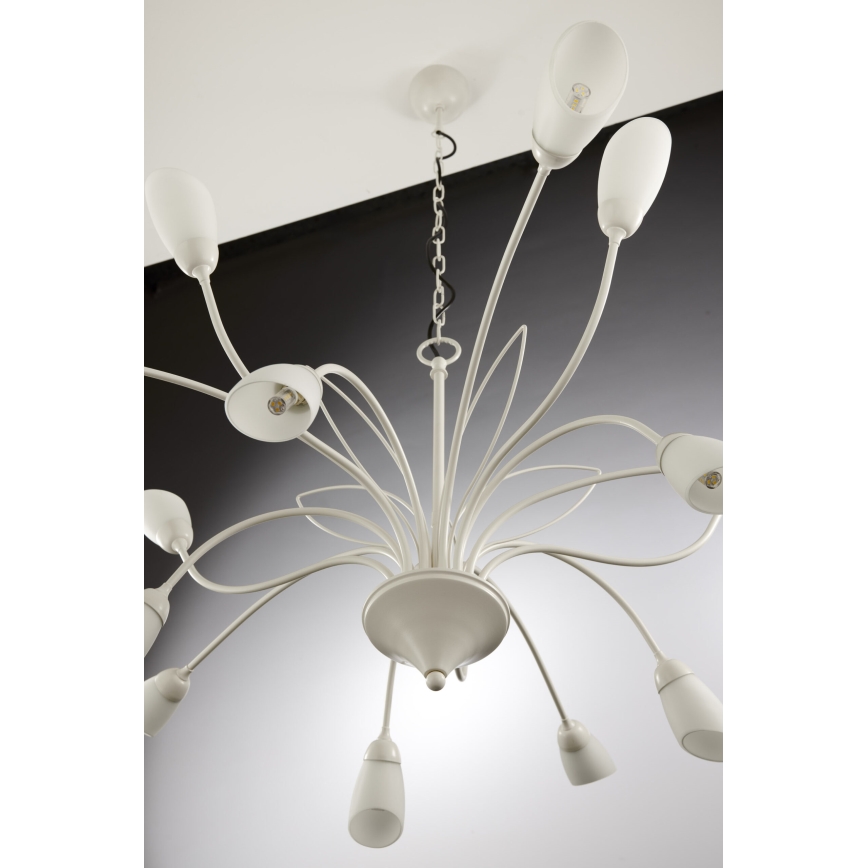 Jupiter 2062 - Kædeophængt lysekrone GLORIOSA 15xG9/14W/230V cremefarvet