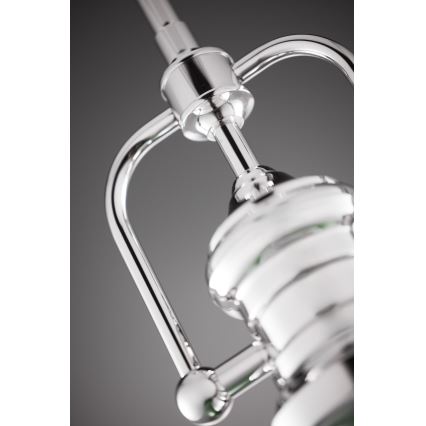 Jupiter 2071 - Stangpendel PLATINO 1xE27/15W/230V grøn/blank krom