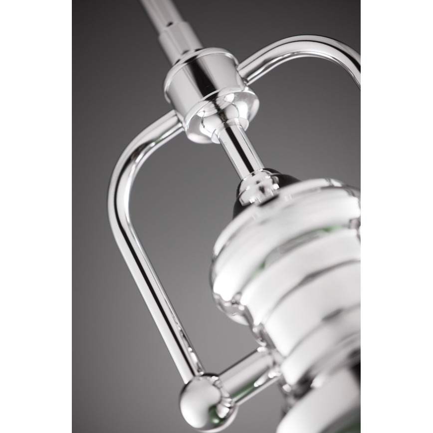 Jupiter 2071 - Stangpendel PLATINO 1xE27/15W/230V grøn/blank krom