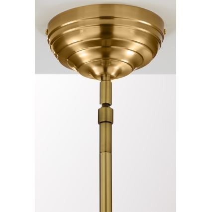 Jupiter 2073 - Loftlampe på stang PLATINO 1xE27/15W/230V grøn/guld