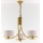 Jupiter 2096 - Kædeophængt lysekrone ARTHUR 3xE27/15W/230V hvid/guld/marmorfinish