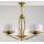 Jupiter 2109 - Pendellampe på stang KASZMIR 3xE27/15W/230V hvid/guld/marmorfinish