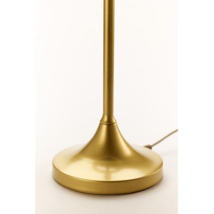 Jupiter 2112 - Bordlampe KASZMIR 1xE27/15W/230V hvid/guld/marmorlook