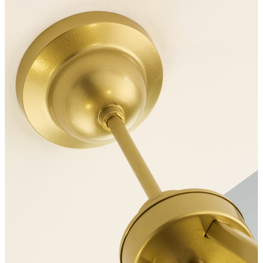 Jupiter 2114 - Lysekrone på stang KASZMIR 5xE27/15W/230V blå/guld