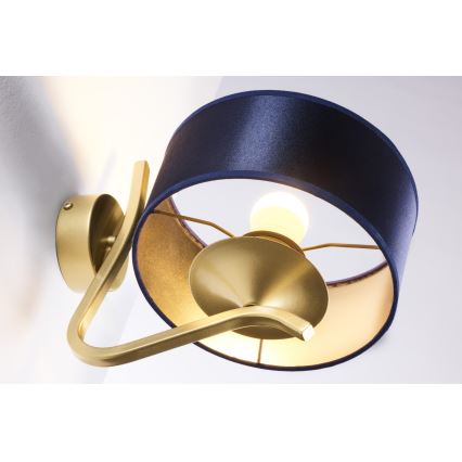 Jupiter 2115 - Væglampe KASZMIR 1xE27/15W/230V blå/guld