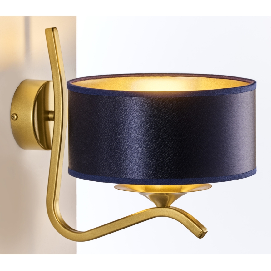 Jupiter 2115 - Væglampe KASZMIR 1xE27/15W/230V blå/guld