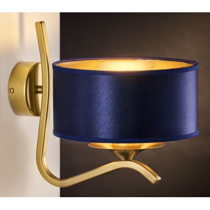 Jupiter 2115 - Væglampe KASZMIR 1xE27/15W/230V blå/guld