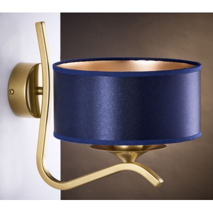 Jupiter 2115 - Væglampe KASZMIR 1xE27/15W/230V blå/guld