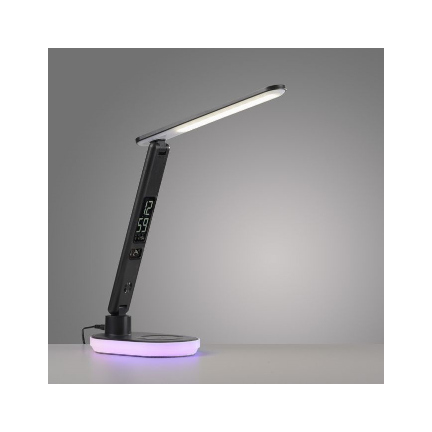 JUST LIGHT. 11018-18 - LED m. RGBW-farver LED bordlampe m. trådløs opladning og touch-funktion dæmpbar TINA LED/4W/230V