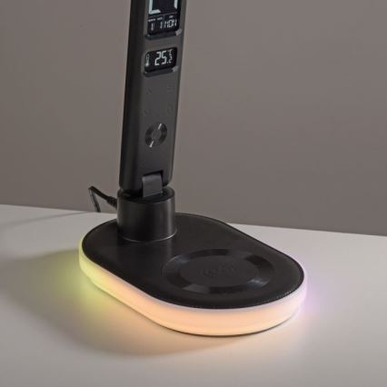 JUST LIGHT. 11018-18 - LED m. RGBW-farver LED bordlampe m. trådløs opladning og touch-funktion dæmpbar TINA LED/4W/230V