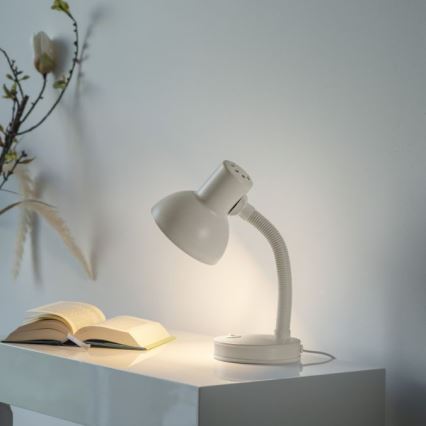 JUST LIGHT. 11080-16 - FLEXI Bordlampe 1xE27/25W/230V Hvid