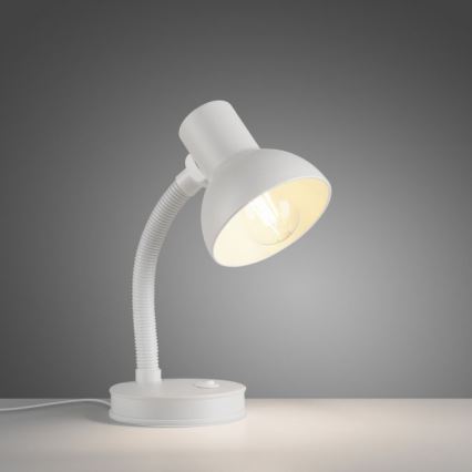 JUST LIGHT. 11080-16 - FLEXI Bordlampe 1xE27/25W/230V Hvid