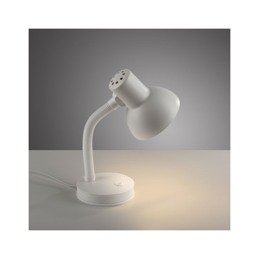 JUST LIGHT. 11080-16 - FLEXI Bordlampe 1xE27/25W/230V Hvid