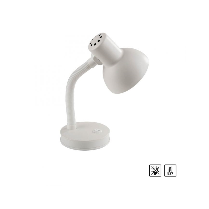 JUST LIGHT. 11080-16 - FLEXI Bordlampe 1xE27/25W/230V Hvid