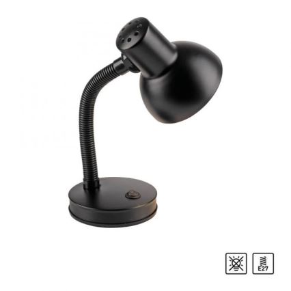 JUST LIGHT. 11080-18 - Fleksibel bordlampe FLEXI 1xE27/25W/230V sort
