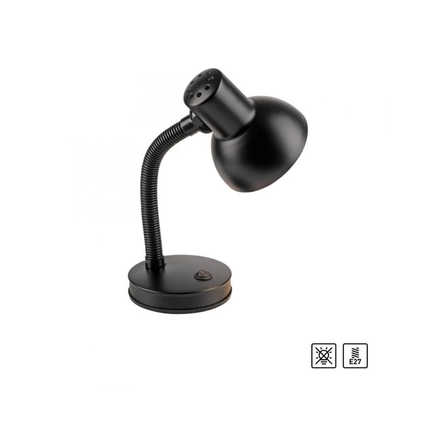 JUST LIGHT. 11080-18 - Fleksibel bordlampe FLEXI 1xE27/25W/230V sort