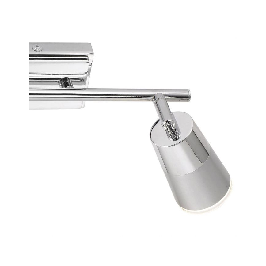 JUST LIGHT. 11229-17 - LED spotlampe DALLI 2xLED/3,5W/230V skinnende krom