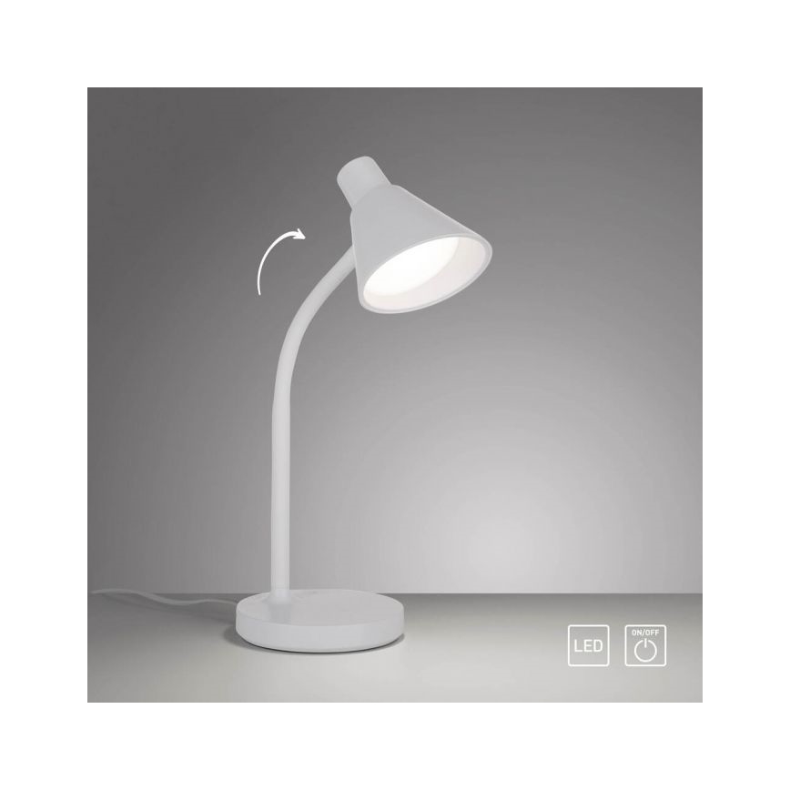 JUST LIGHT. 11248-16 - LED Fleksibel skrivebordslampe PIXIE LED/4,5W/230V hvid