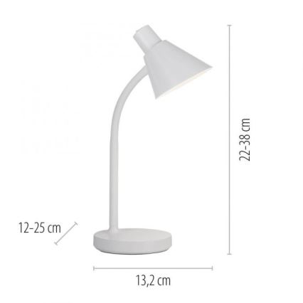 JUST LIGHT. 11248-16 - LED Fleksibel skrivebordslampe PIXIE LED/4,5W/230V hvid