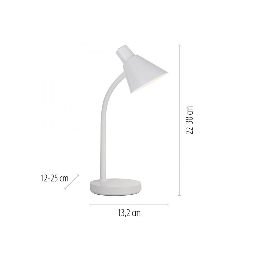 JUST LIGHT. 11248-16 - LED Fleksibel skrivebordslampe PIXIE LED/4,5W/230V hvid
