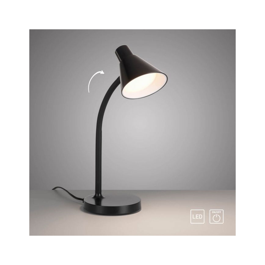 JUST LIGHT. 11248-18 - LED Fleksibel Bordlampe PIXIE LED/4,5W/230V Sort