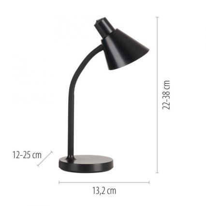 JUST LIGHT. 11248-18 - LED Fleksibel Bordlampe PIXIE LED/4,5W/230V Sort