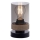 JUST LIGHT. 11310-18 - Bordlampe PASQUAL 1xE27/40W/230V sort/gummitræ