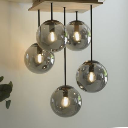 JUST LIGHT. 11395-79 - Pendellampe WIDOW 5xE14/25W/230V eg