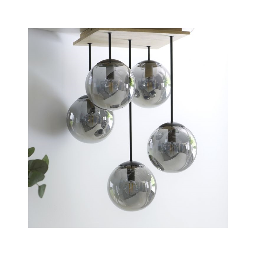JUST LIGHT. 11395-79 - Pendellampe WIDOW 5xE14/25W/230V eg