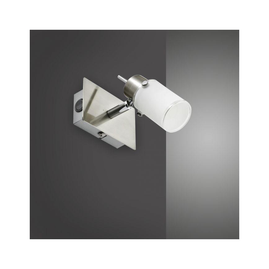 JUST LIGHT. 11931-55 - LED vægspot MAX 1xGU10/4W/230V mat krom