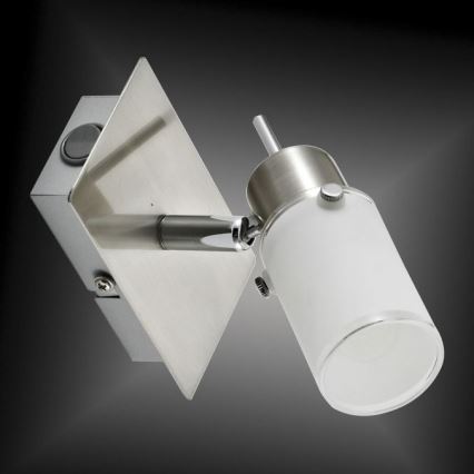 JUST LIGHT. 11931-55 - LED vægspot MAX 1xGU10/4W/230V mat krom