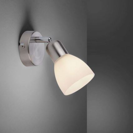JUST LIGHT. 11951-55 - Vægspot KARO 1xE14/40W/230V mat krom